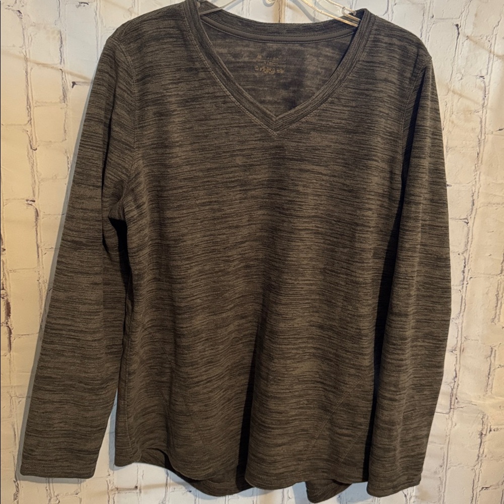 Women’s Tek Gear V Neck Pullover Fleece Sweater - Picture 1 of 6